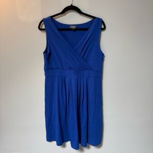 Lands' End Royal Blue Sleeveless Dress large petite